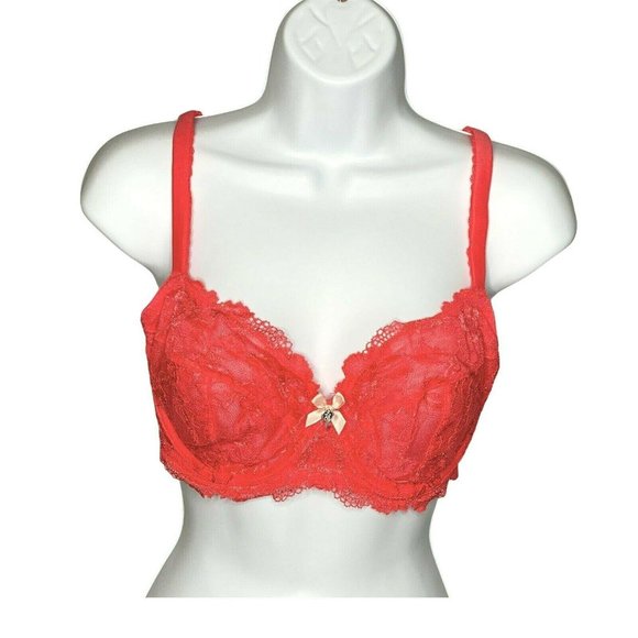 Victoria's Secret Other - Victorias Secret 34DDD Body by Unlined Demi Pink Lace Underwire No Padding
